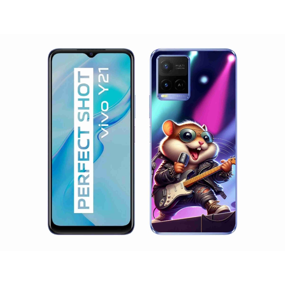 Gél borítás mmCase a Vivo Y21/Y21s/Y33s készülékhez - hamster rocker