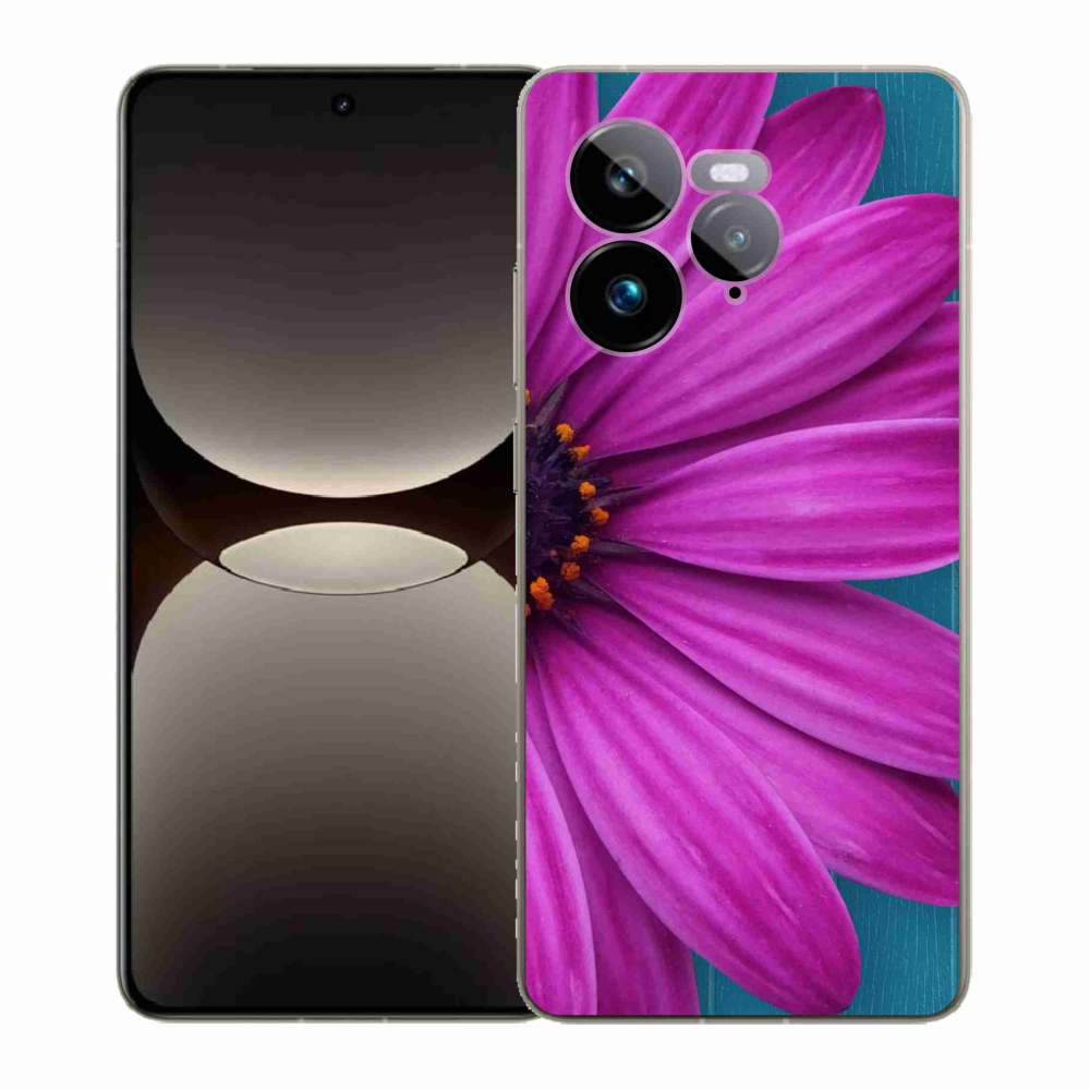 Gél borítás mmCase a Realme GT 7 Pro 5G-re - lila százszorszép