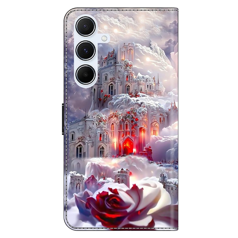 Határozottan könyves tok Samsung Galaxy A17 4G/5G/A26 5G - rózsa és lakat