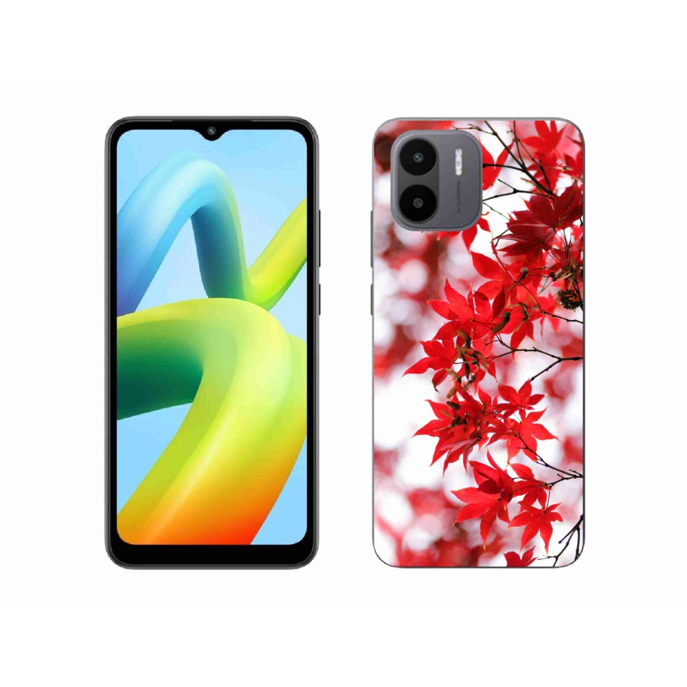 Gél borítás mmCase a Xiaomi Redmi A1/Redmi A2 készülékhez - piros levelek