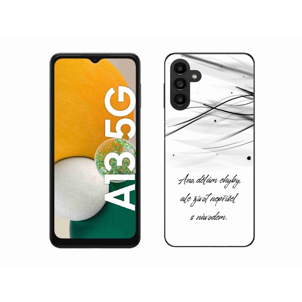 Gél borítás mmCase Samsung Galaxy A13 5G - idézem fehér háttérrel