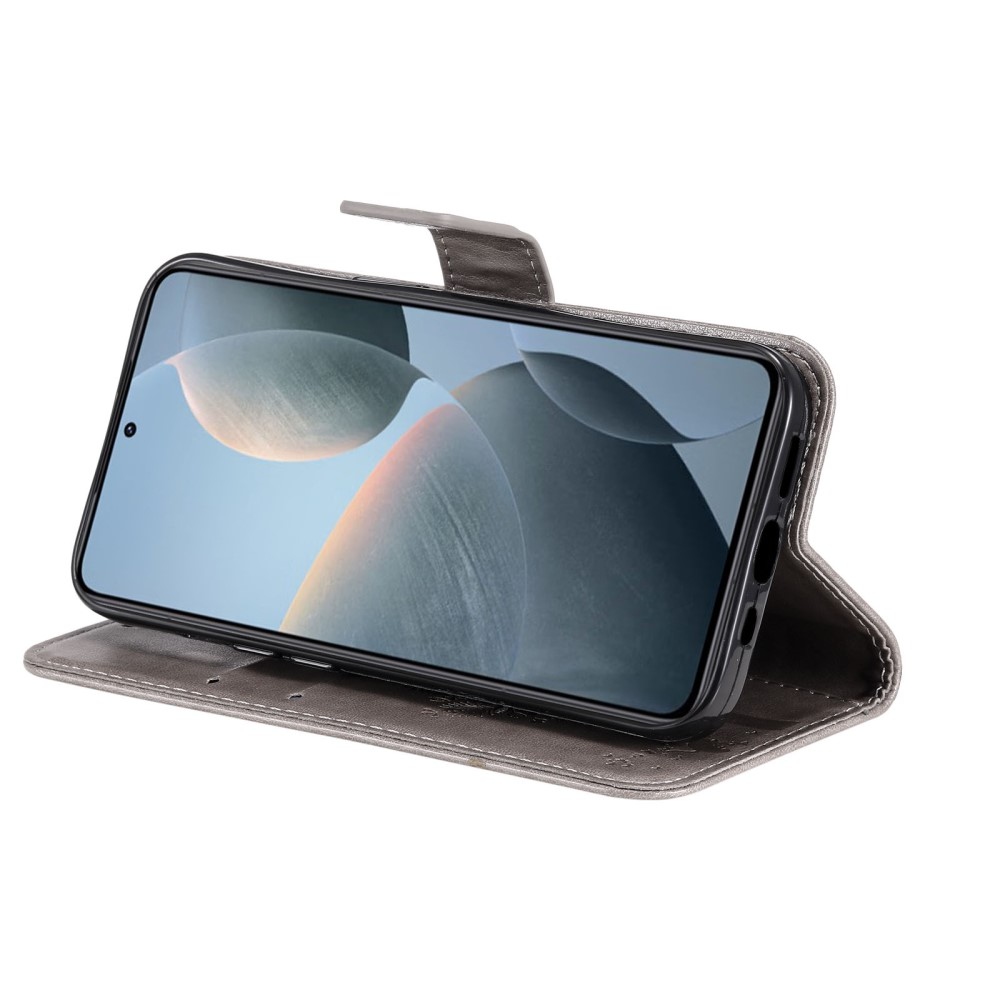 Fák könyv tok Xiaomi 14T-hez - szürke