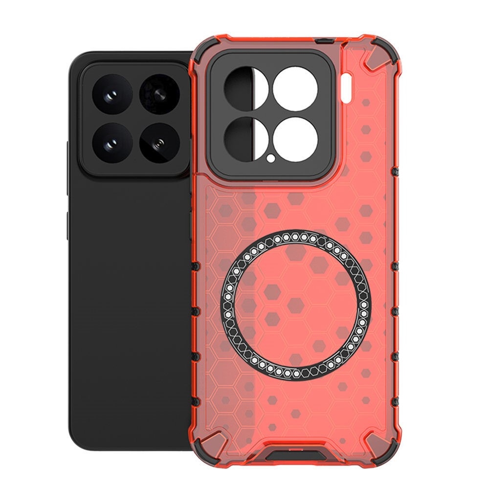 Méz tartós burkolat MagSafe-rel a Xiaomi 15-ön - piros