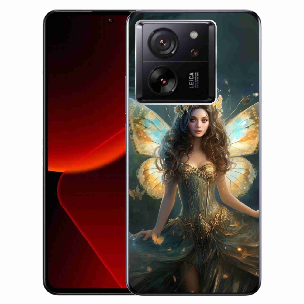 Gél borítás mmCase a Xiaomi 13T/13T Pro számára - pillangó nő