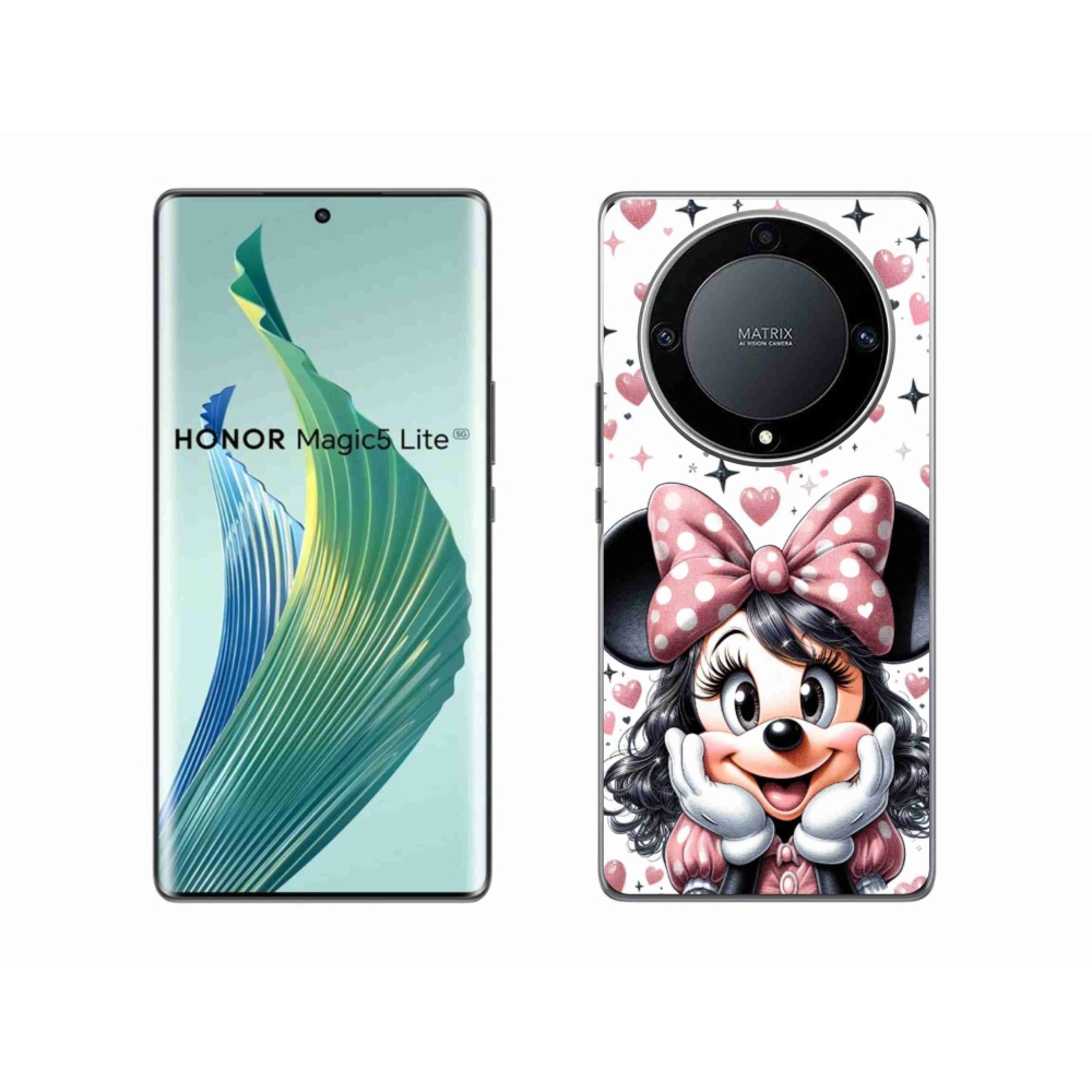Gél borítás mmCase a Honor Magic 5 Lite 5G számára - minnie