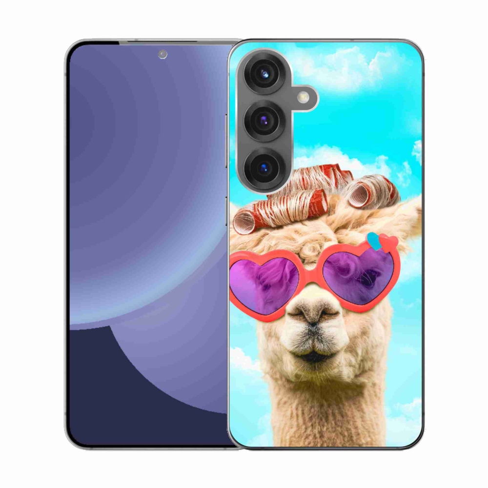 Zselés borítás mmCase Samsung Galaxy S25 készülékhez - szemüveges láma