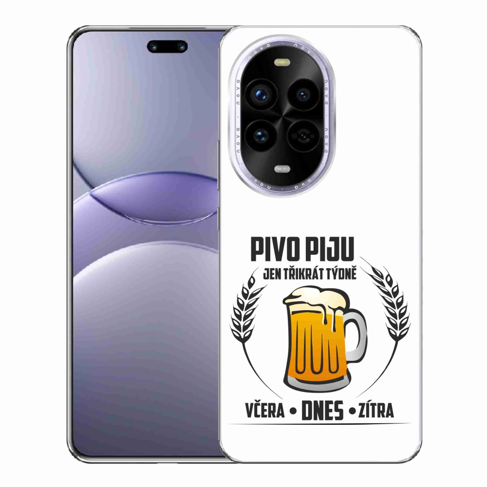 Gél borítás mmCase a Huawei Nova 13 Pro 5G készülékhez - sör motívum fehér háttérrel