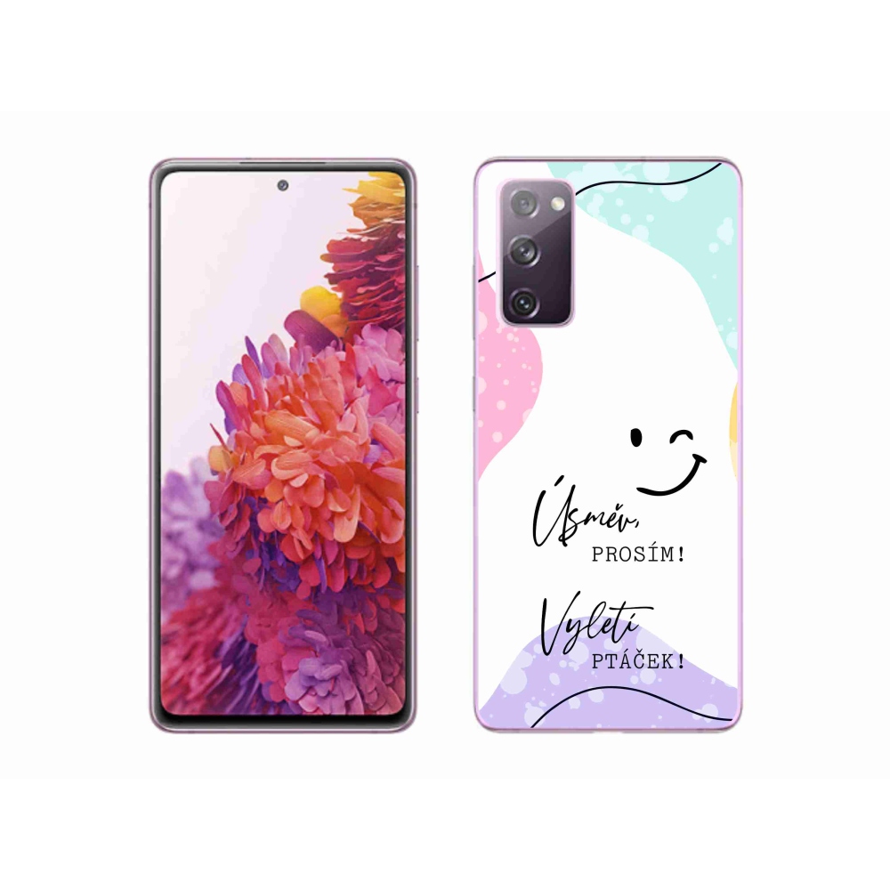 Gél borítás mmCase Samsung Galaxy S20 FE - vicces szöveg 4 fehér háttér