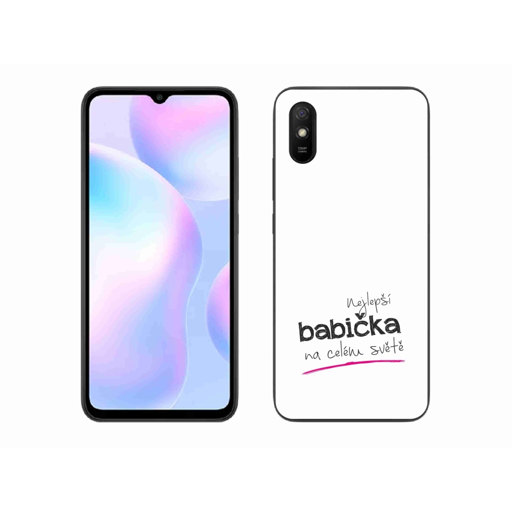 Gél borító mmCase a Xiaomi Redmi 9A - a legjobb nagymama 4 fehér háttérrel