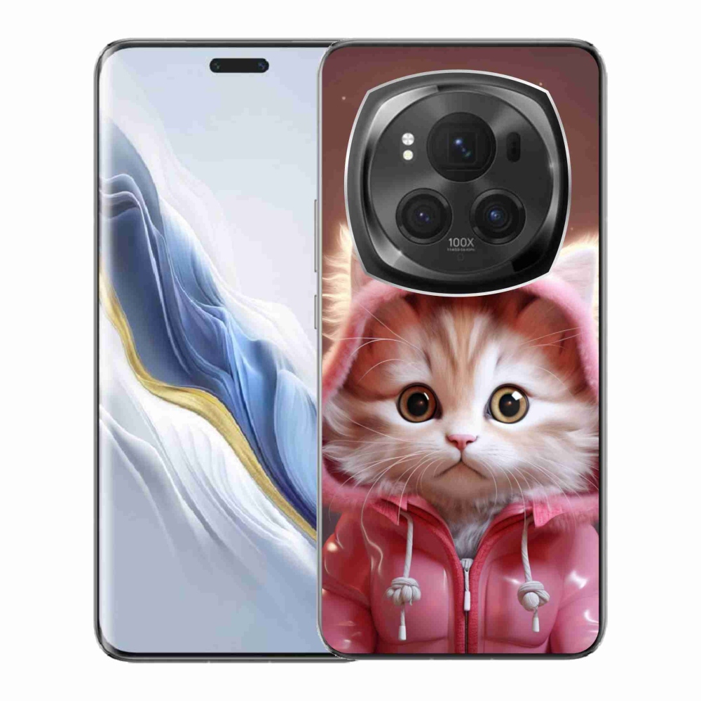 Gél borítás mmCase a Honor Magic 6 Pro 5G számára - aranyos cica 3