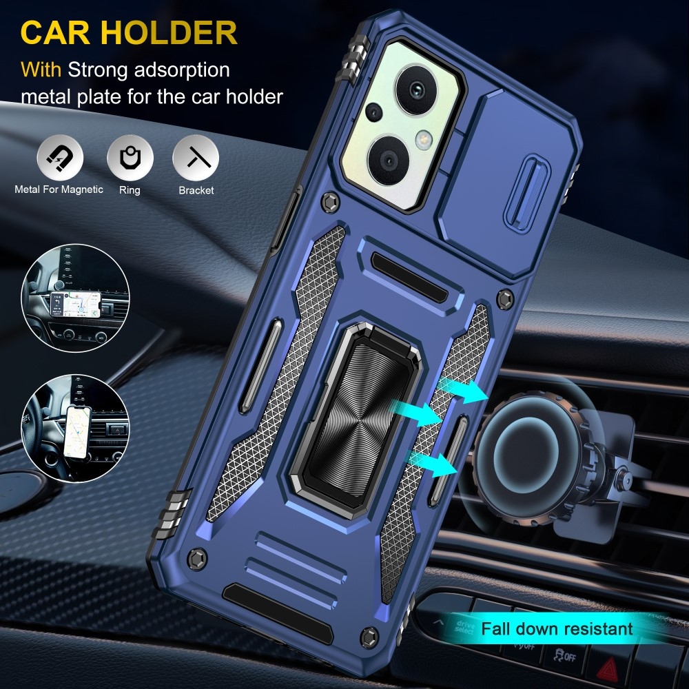 Lencseálló hibrid borítás Oppo Reno 7 Lite 5G - sötétkék