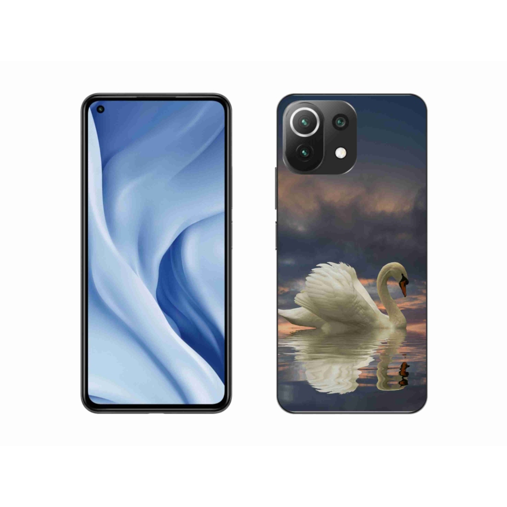 Gél borítás mmCase a Xiaomi 11 Lite 5G NE számára - hattyú