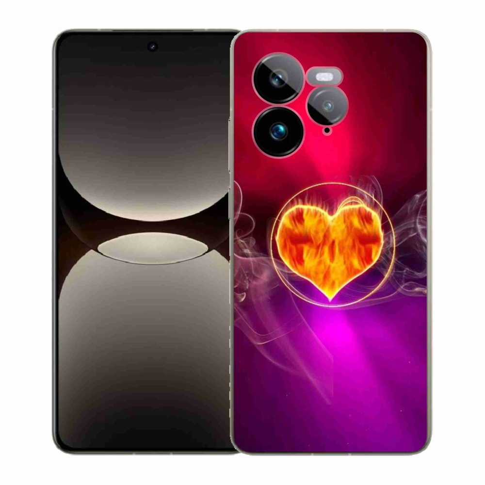 Gél borítás mmCase a Realme GT 7 Pro 5G-n - tüzes szív