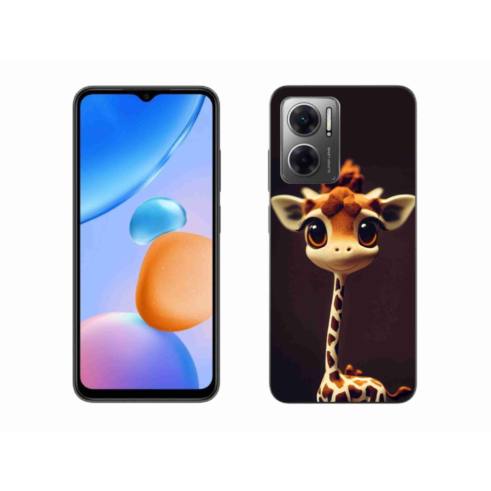 Gél borító mmCase a Xiaomi Redmi 10 5G-hez - kis zsiráf