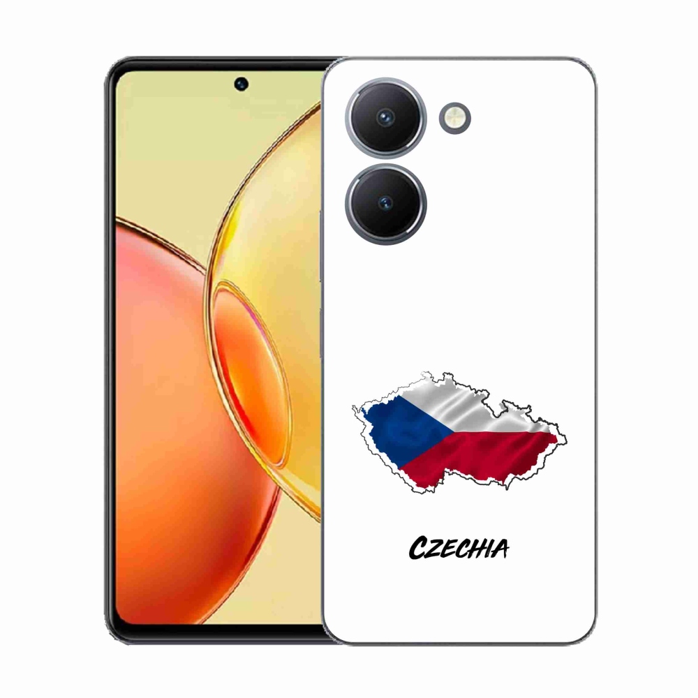 Gél borító mmCase a Vivo Y36-hoz - Csehország fehér háttér