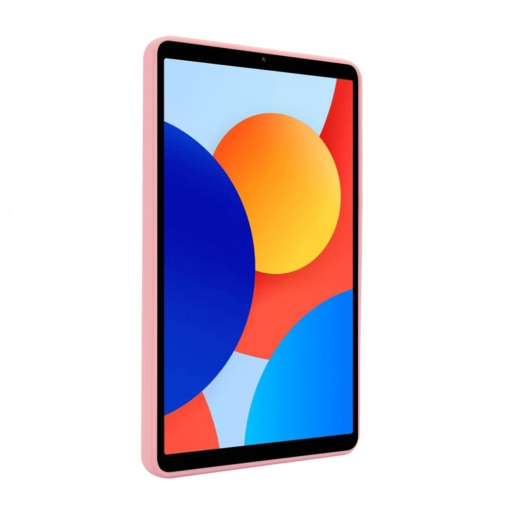 Skiny zselés tok fix hátlappal és flip állvánnyal Xiaomi Redmi Pad SE 8.7-hez - rózsaszínű