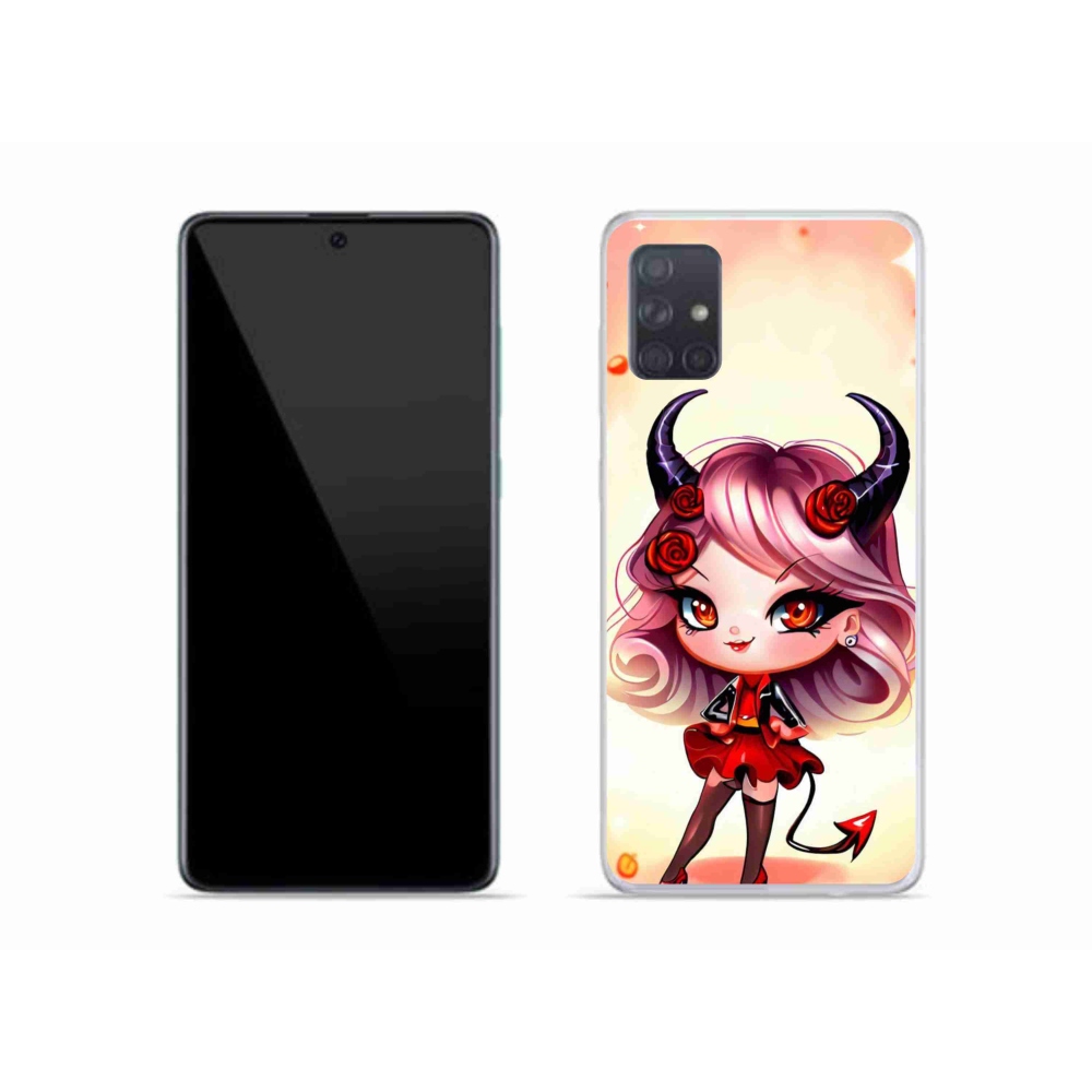 Zselés borítás mmCase Samsung Galaxy A51 készülékhez - rajzfilm ördög