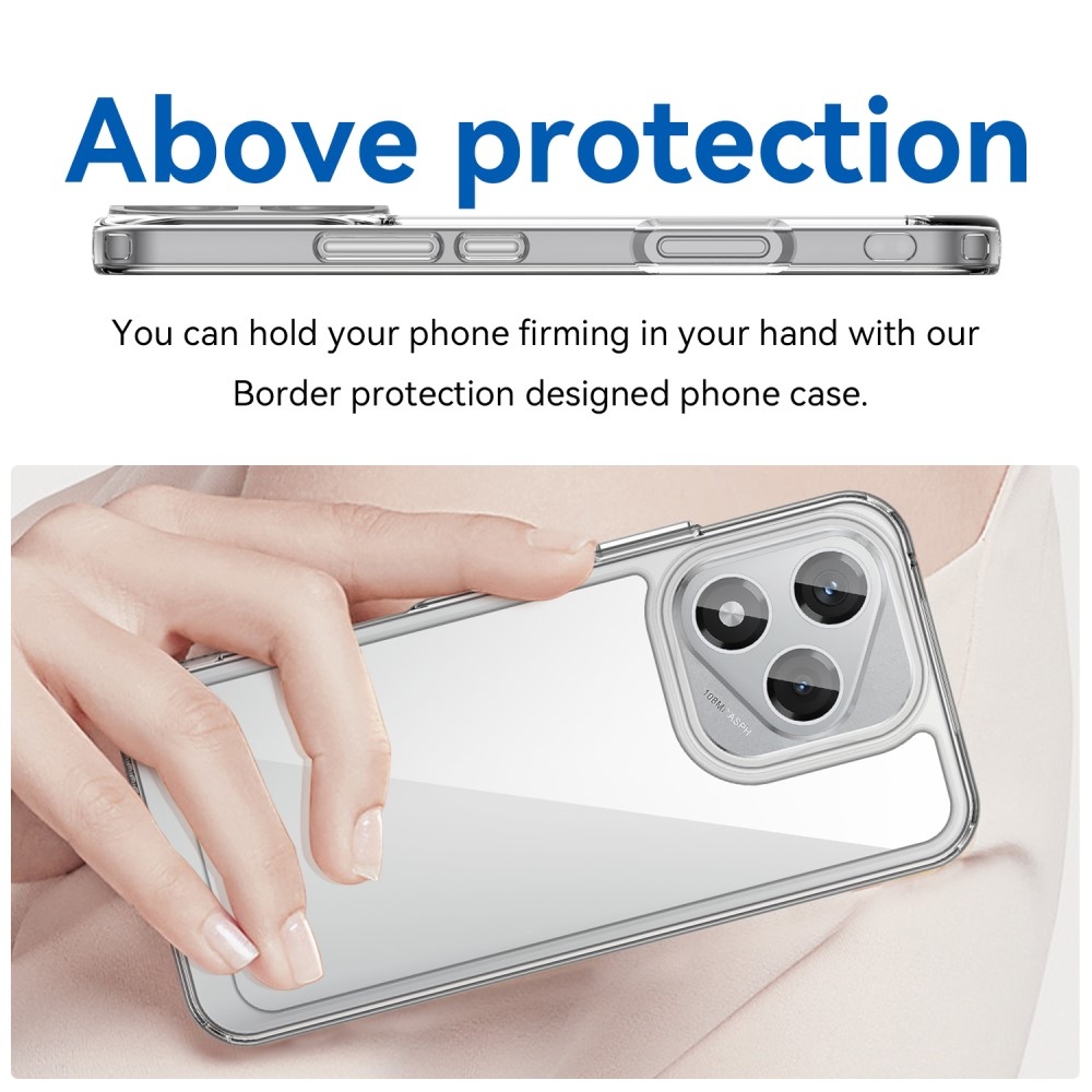 Gél tok fix hátlappal a Honor 400 Lite-hoz - átlátszó