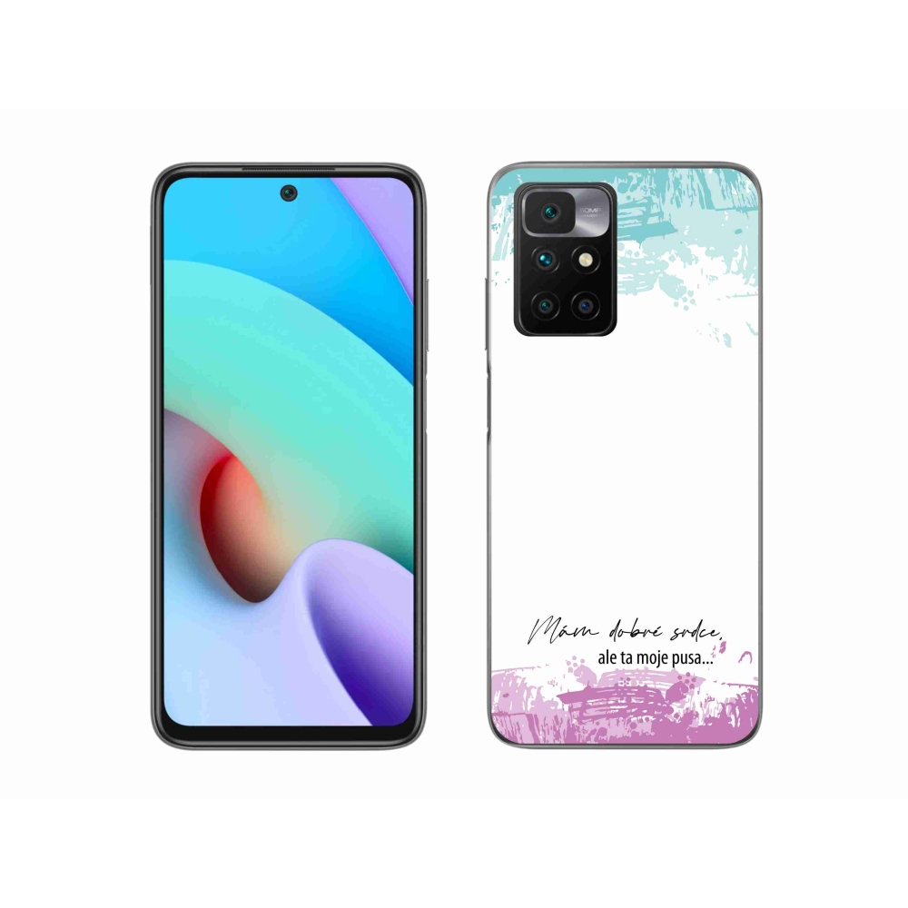 Gél borító mmCase a Xiaomi Redmi 10/Redmi 10 (2022) - vicces szöveg 3 fehér háttérrel