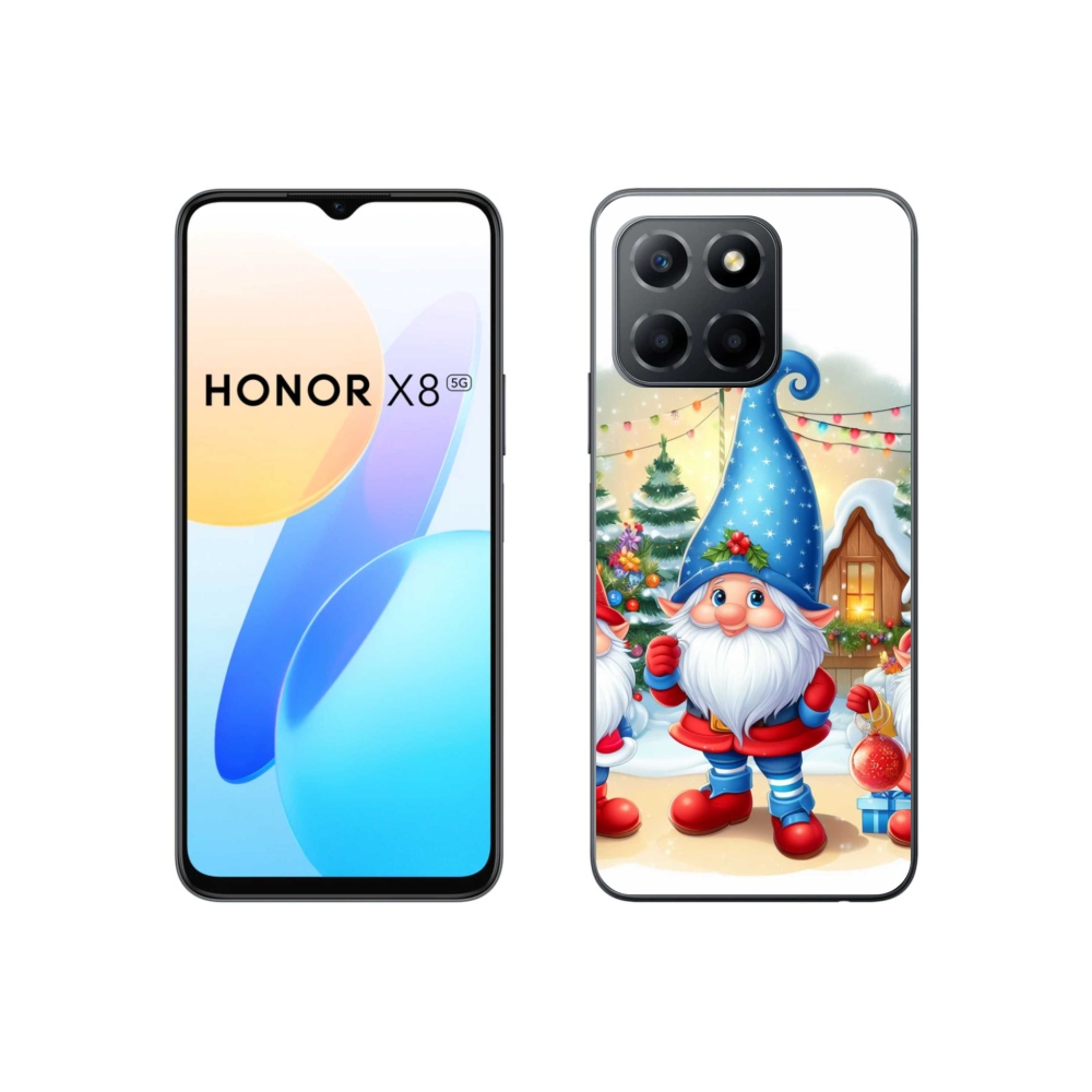 Gél borítás mmCase a Honor X8 5G/70 Lite 5G számára - Karácsonyi manók