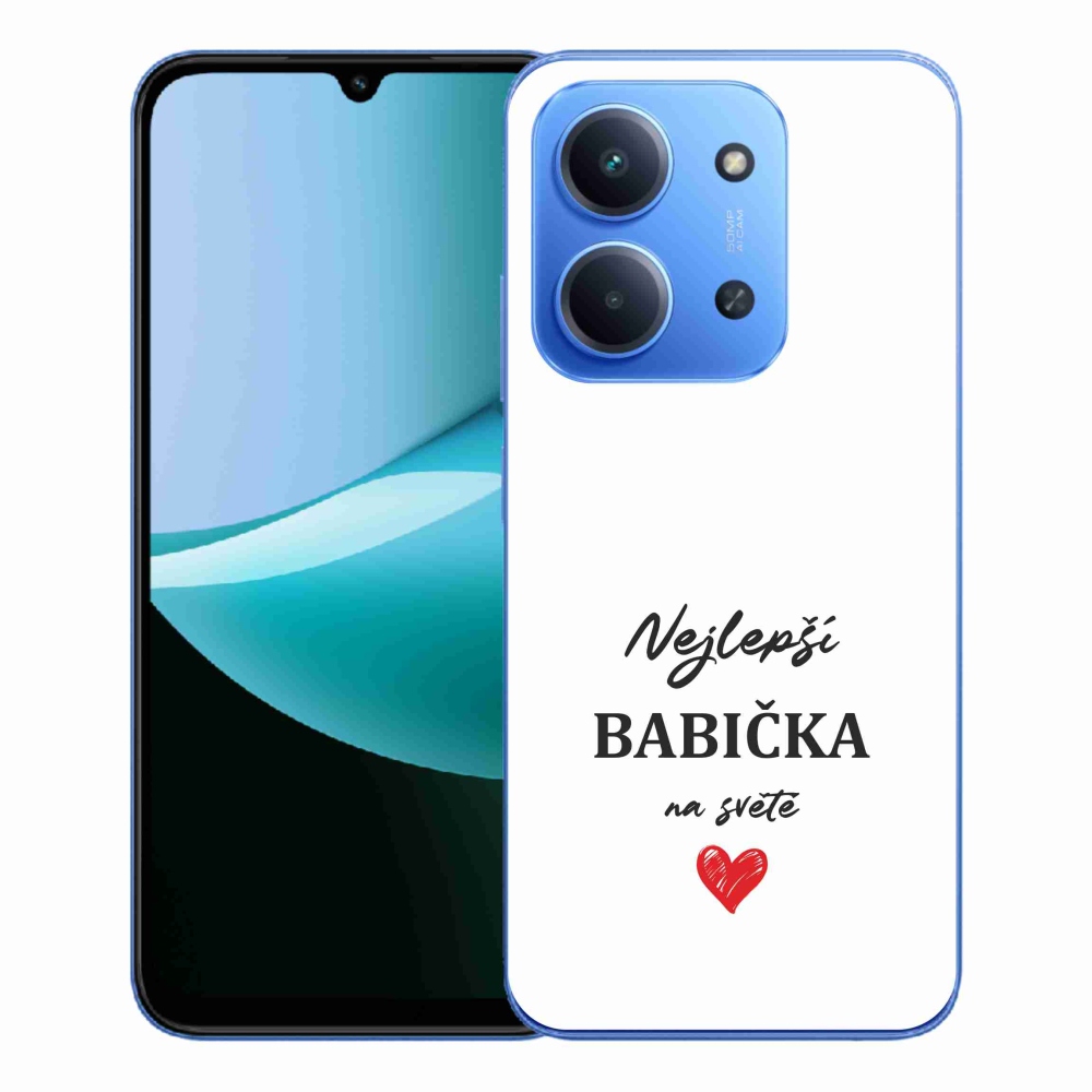 Gél borító mmCase a Xiaomi Redmi 15C 4G/5G (173mm) - legjobb nagyi 1 fehér háttérrel