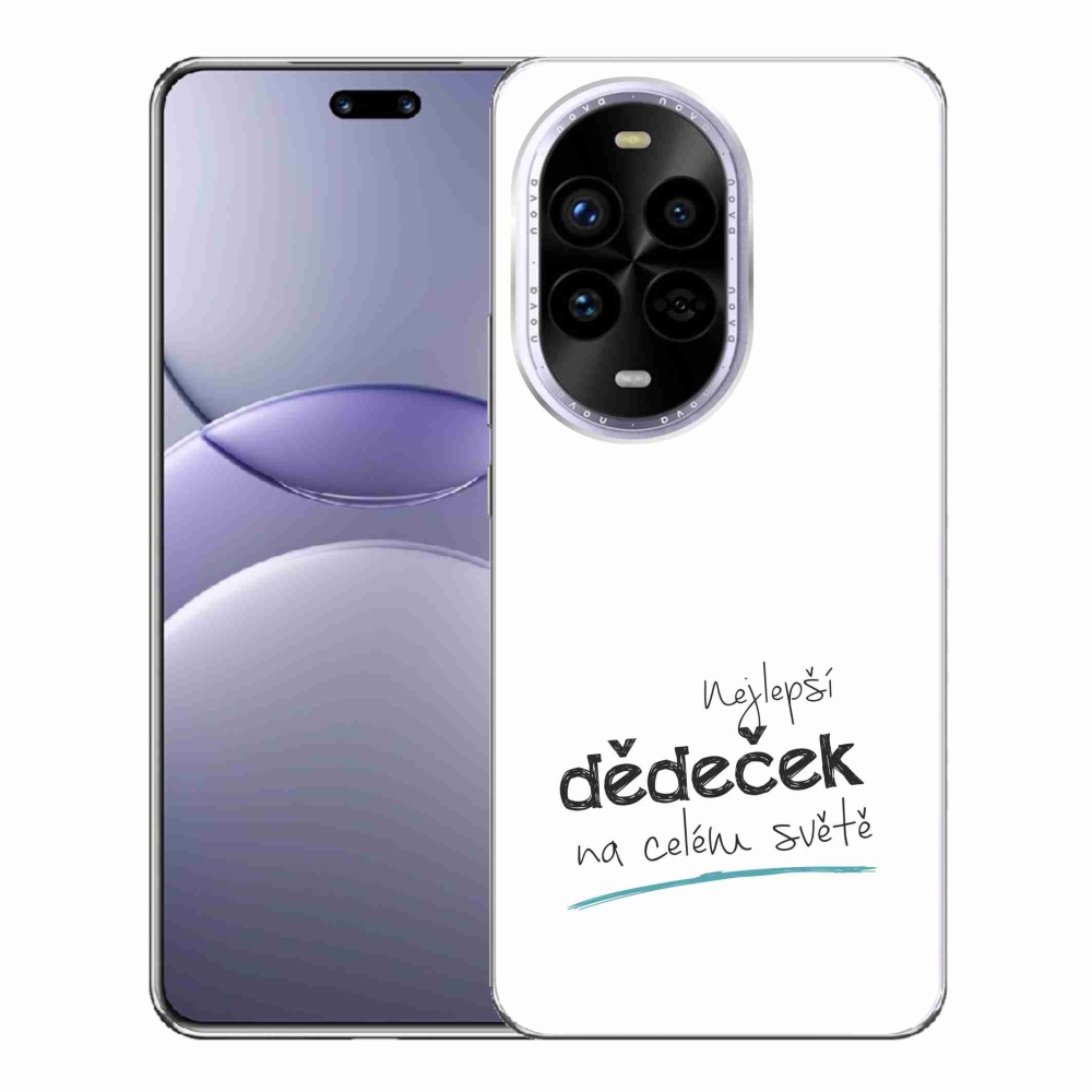Gél borító mmCase a Huawei Nova 13 Pro 5G - legjobb nagyapa 3 fehér háttérrel