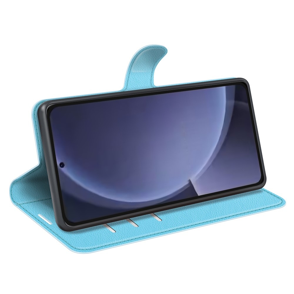 Litchi book tok Samsung Galaxy S25+ készülékhez - kék