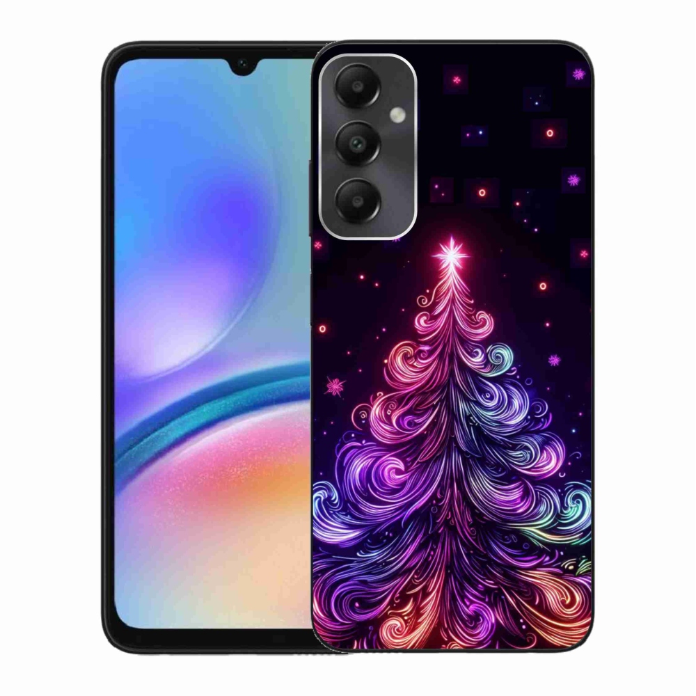 Gél borítás mmCase Samsung Galaxy A05s készülékhez - neon karácsonyfa 1