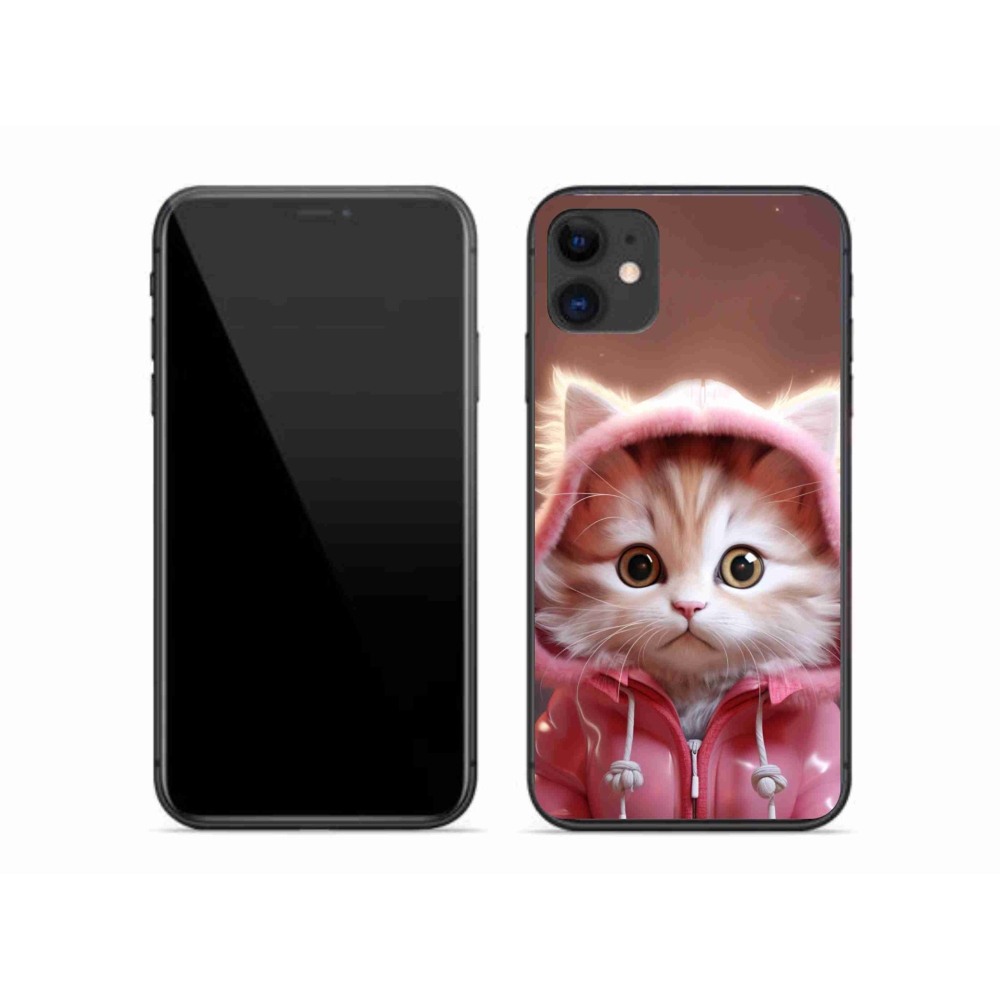 Gél borítás mmCase iPhone 11 készülékhez - aranyos cica 3
