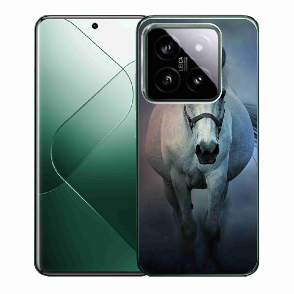 Gél tok mmCase a Xiaomi 14 - futó fehér lóhoz