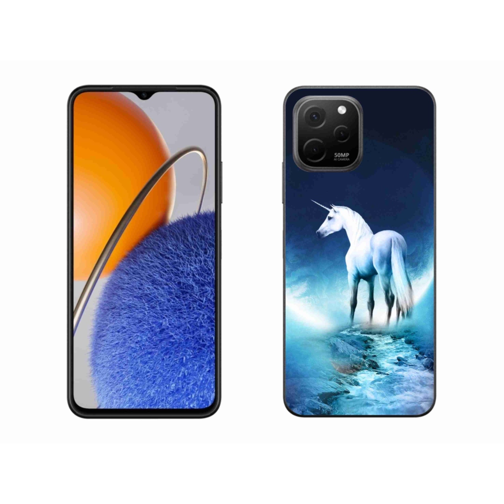 Gél borítás mmCase a Huawei Nova Y61 készülékhez - fehér egyszarvú