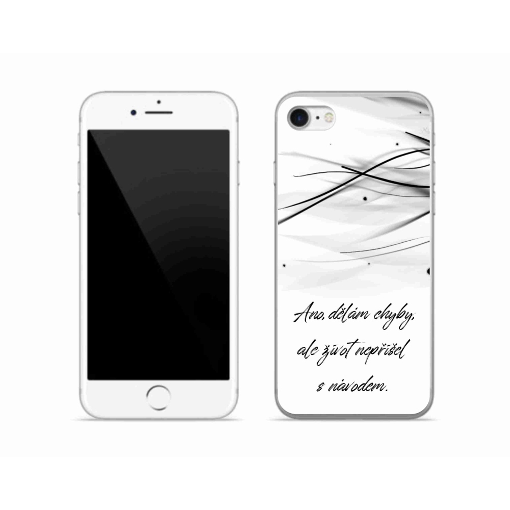 Zselés borítás mmCase iPhone SE (2020) - idézem fehér háttér