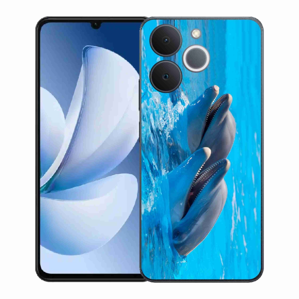 Zselés borítás mmCase a Realme Note 70T készülékhez - delfinek