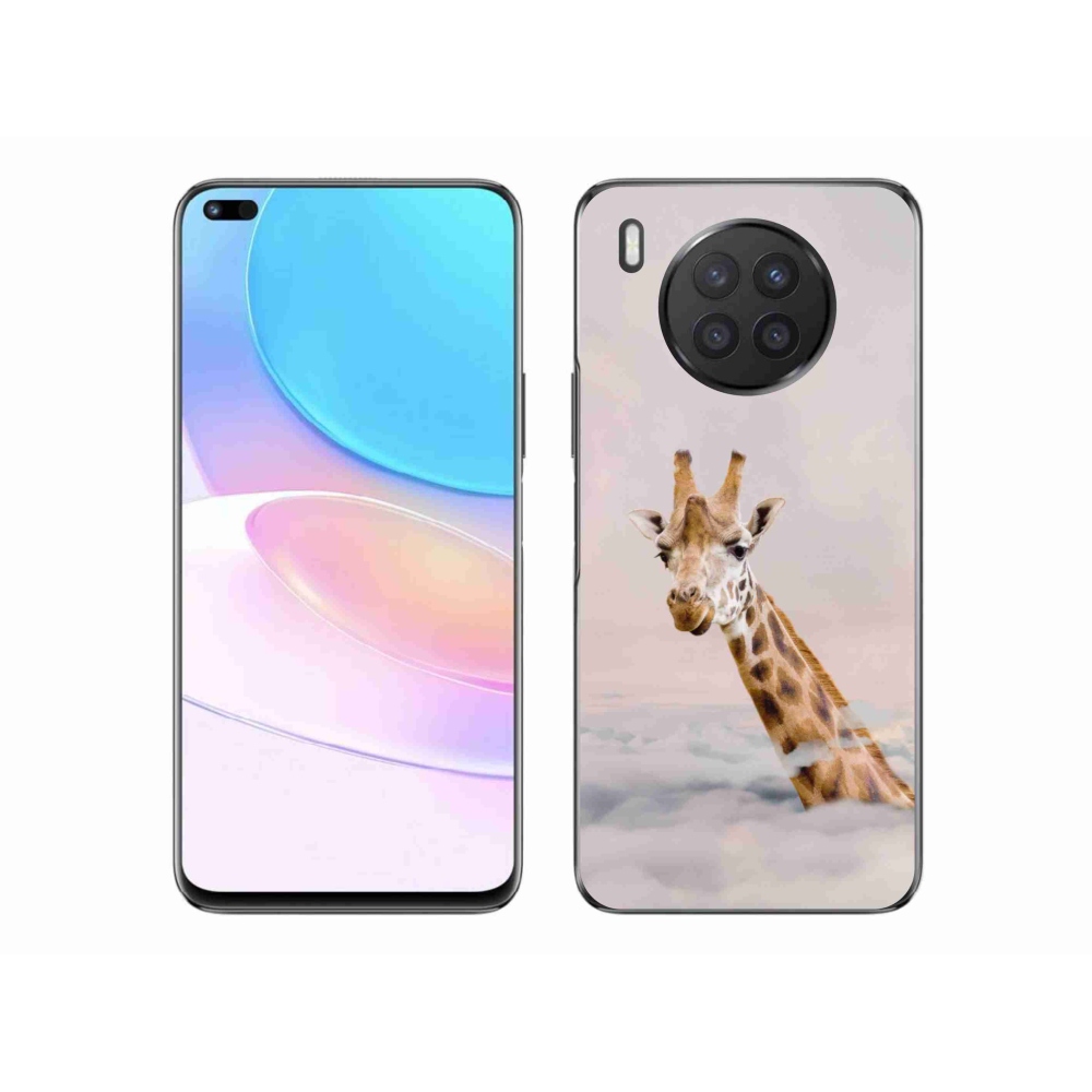Zselés borító mmCase a Honor 50 Lite-hoz - zsiráf a felhőkben