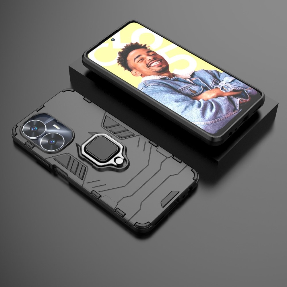 Guardy tartós borító a Realme C55 készülékhez - fekete