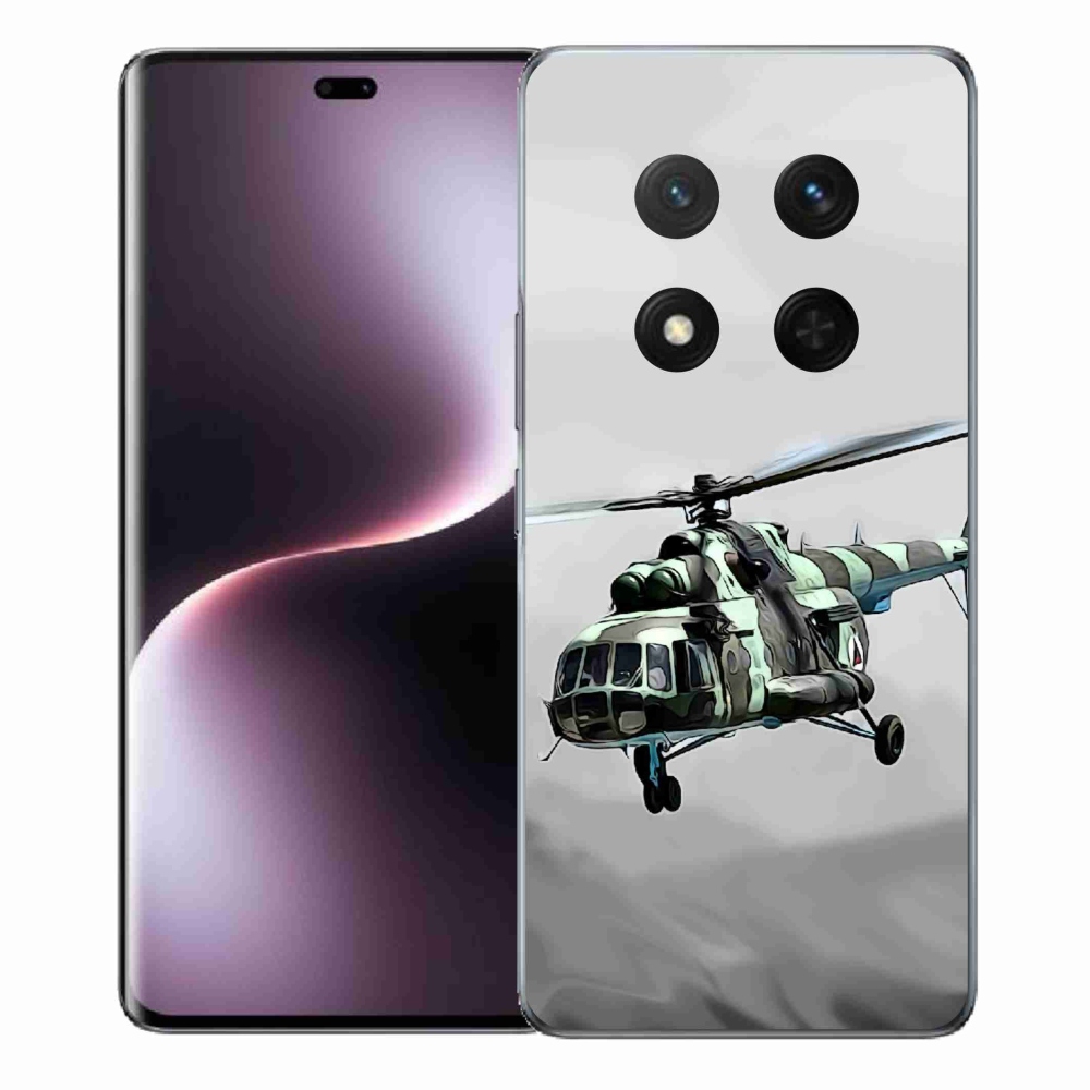 Gél borítás mmCase a Honor Magic 7 Lite 5G számára - katonai helikopter