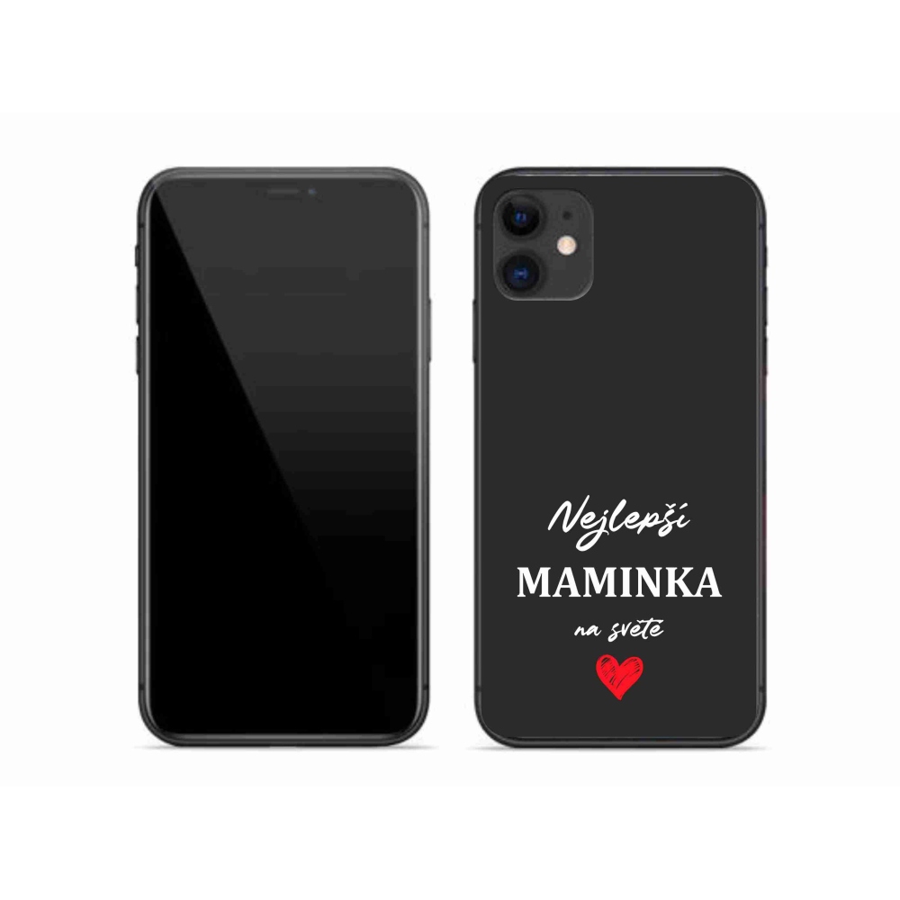 Gél borítás mmCase iPhone 11 készülékhez - legjobb anya 1 fekete háttér