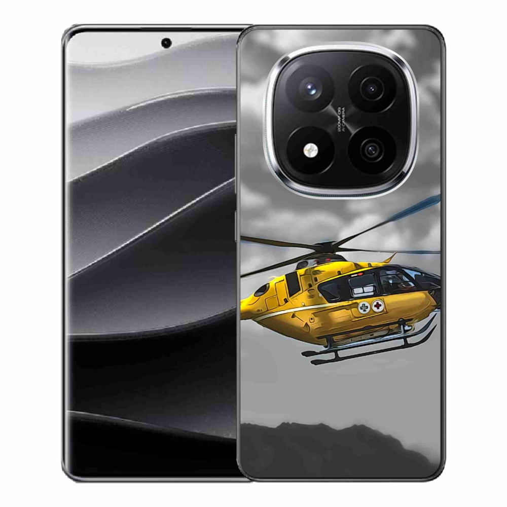 Gél borítás mmCase a Xiaomi Redmi Note 14 Pro+ 5G - sárga helikopterhez