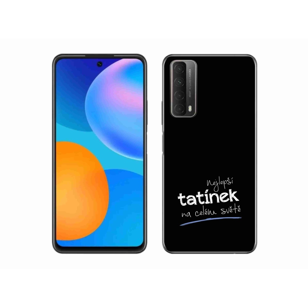 Gél borító mmCase a Huawei P Smart (2021) - legjobb apuci 4 fekete háttérrel