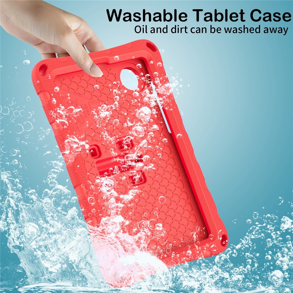 Gyerekek Pillangó EVA tartós tok pánttal Xiaomi Redmi Pad SE 8.7 tablethez - piros