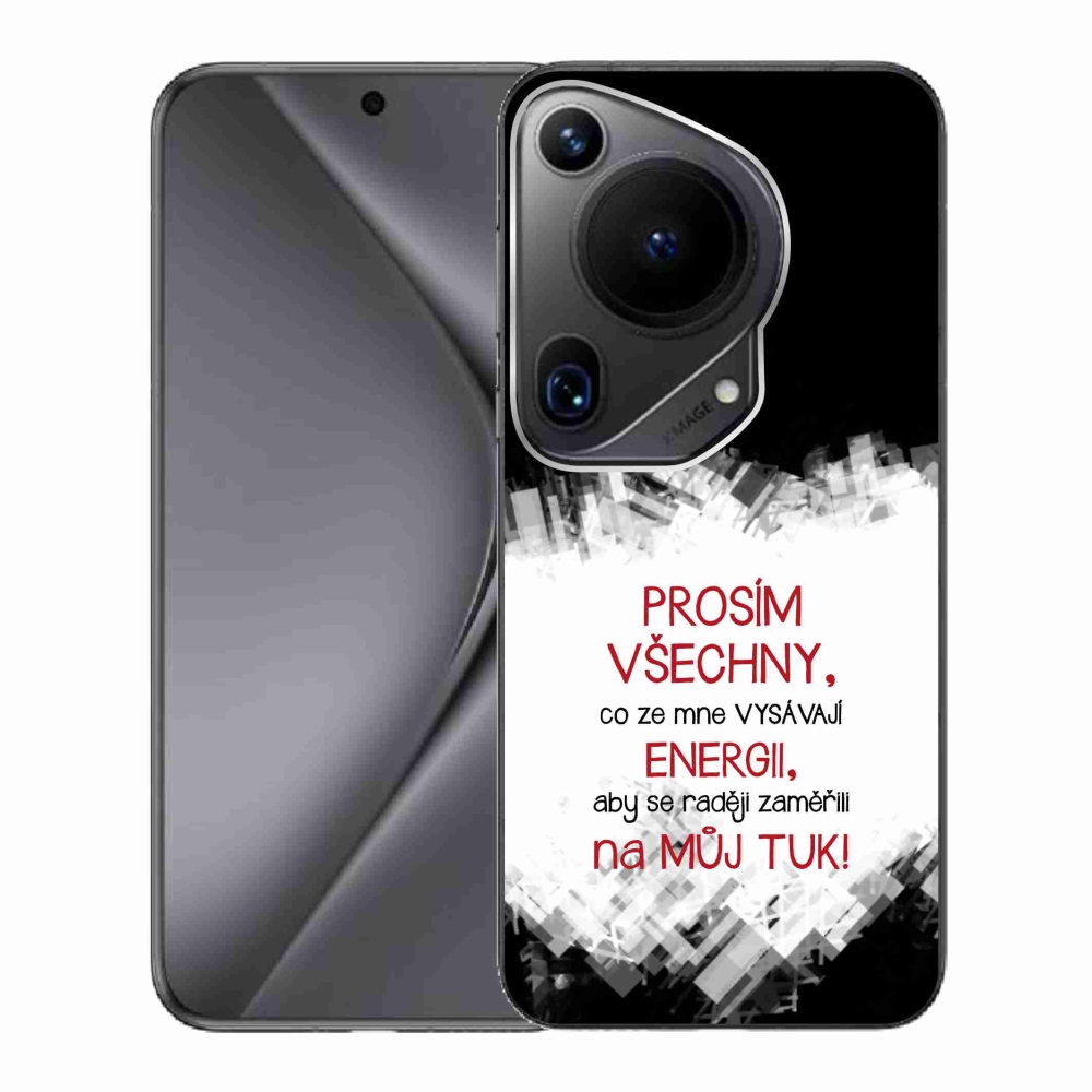 Gél borító mmCase a Huawei Pura 70 Ultra - vicces szöveg 1 piros