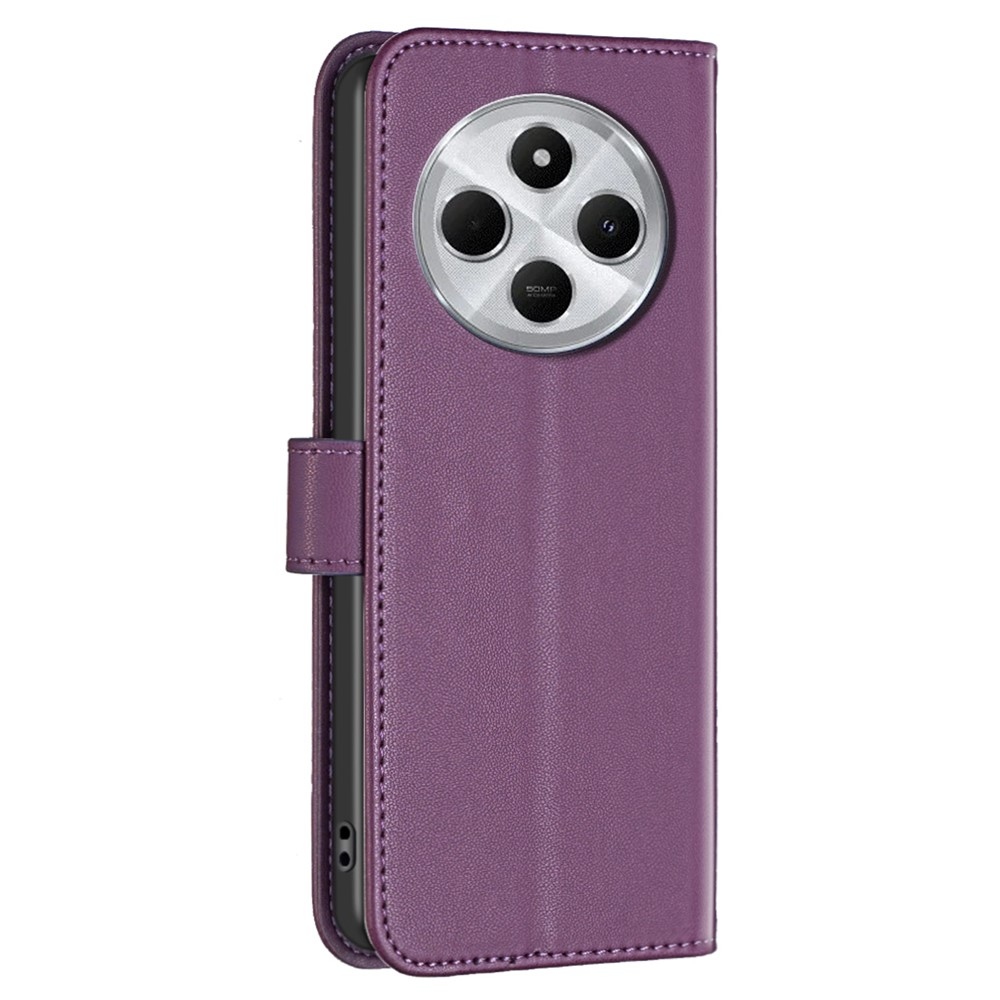 BNF könyvtáska Xiaomi Redmi 14C/Poco C75-hez - sötétlila