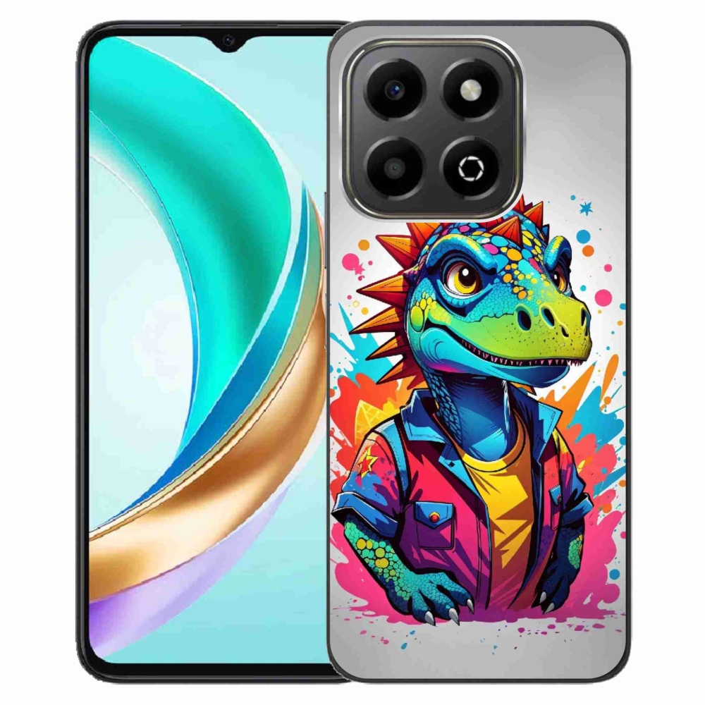 Zselés borítás mmCase a Honor X6b készülékhez - színes dinoszaurusz