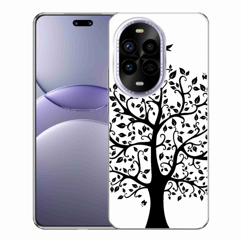 Gél borítás mmCase a Huawei Nova 13 Pro 5G-n - fekete és fehér fa