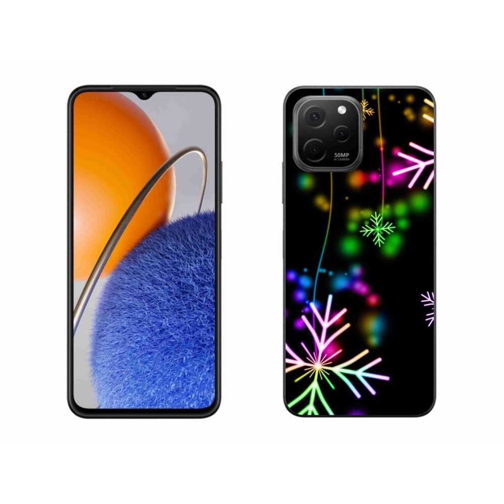 Gél borítás mmCase a Huawei Nova Y61 készülékhez - színes pelyhekkel