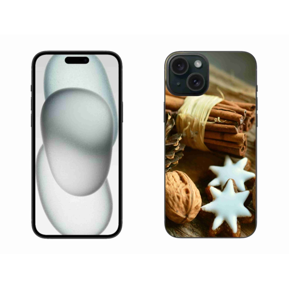Gél borítás mmCase iPhone 15 Plus készülékhez - fahéj és mézeskalács