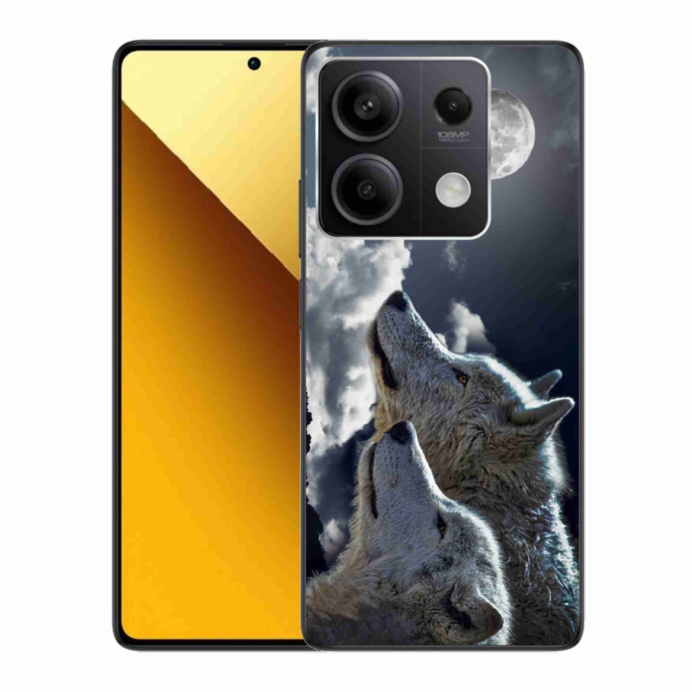 Gél borítás mmCase a Xiaomi Redmi Note 13 5G-hez - farkasok