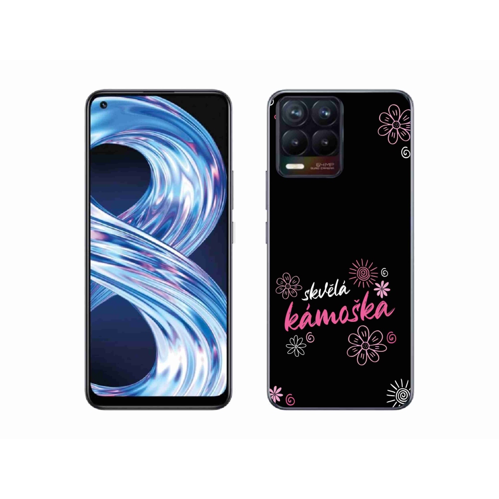 Gél borítás mmCase a Realme 8 Pro-n - nagyszerű haver fekete háttérrel
