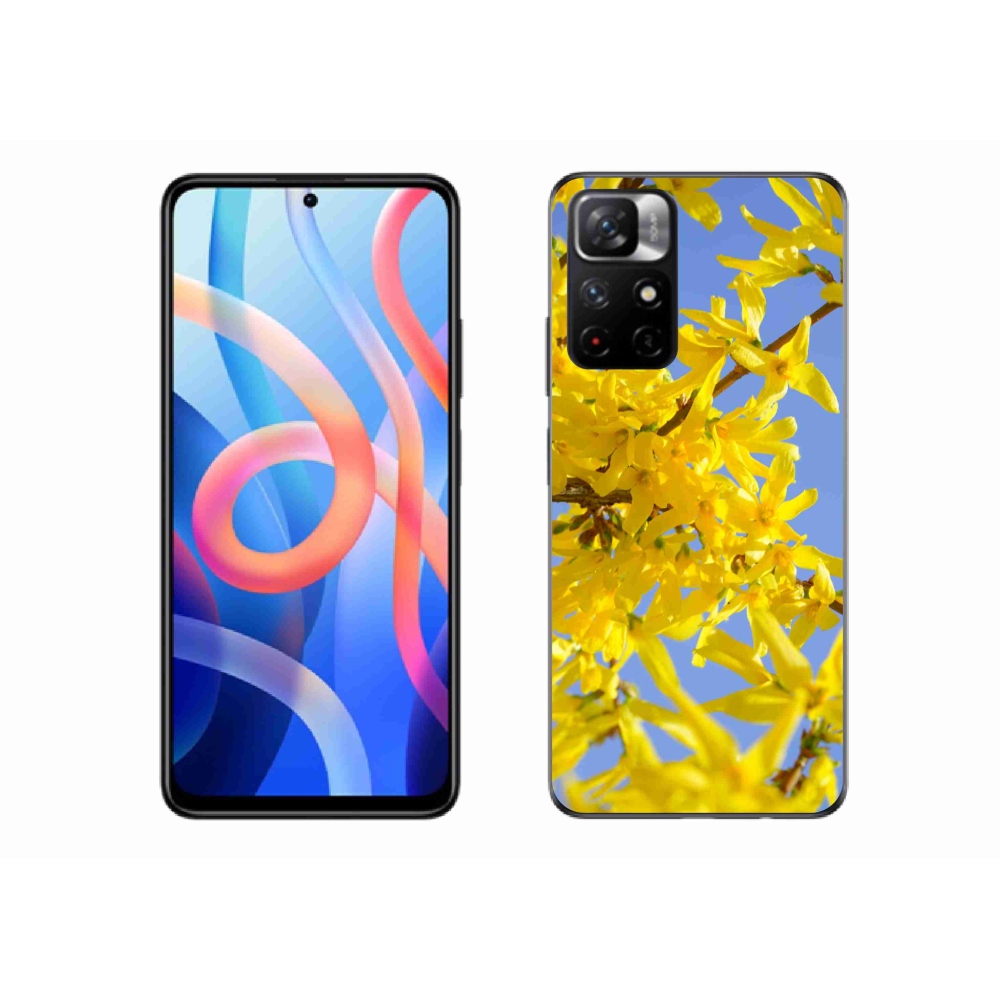 Gél borító mmCase a Xiaomi Redmi Note 11S 5G-hez - sárga virágok