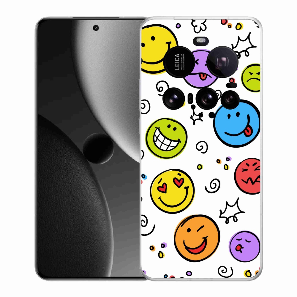 Gél borítás mmCase a Xiaomi 15 Ultra számára - smiley-k